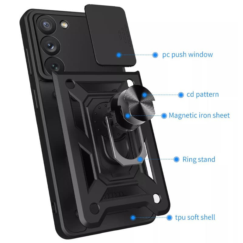 Ударопрочный чехол Camshield Serge Ring для Samsung Galaxy S23+ Херсон - изображение 11