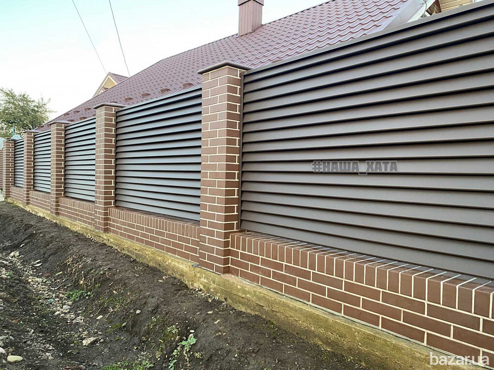 Виробник парканів/огорожі Жалюзі у Львові.Металевий паркан Жалюзі. Львов - изображение 4