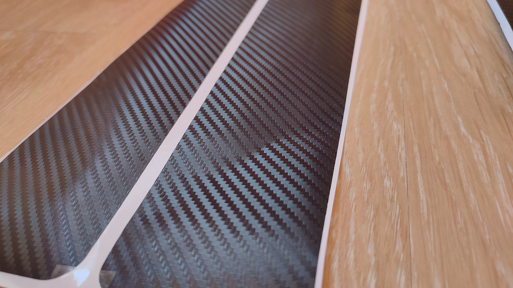 Наклейки на пороги авто карбон 4 шт Борисполь - изображение 4