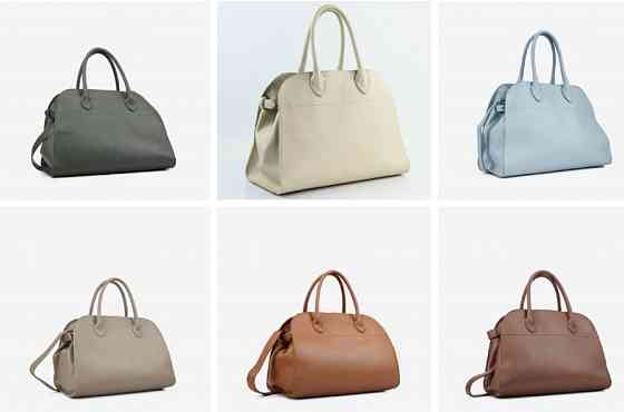 Шкіряна сумка-шопер для жінок — великий формат, ремінець на плече тауп TS00385 Київ