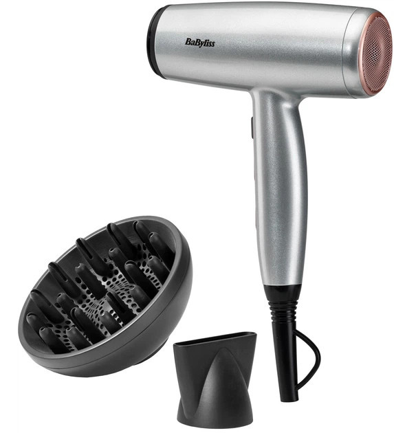 Фен Babyliss D580DE 2100 Вт серебристый Київ - зображення 1