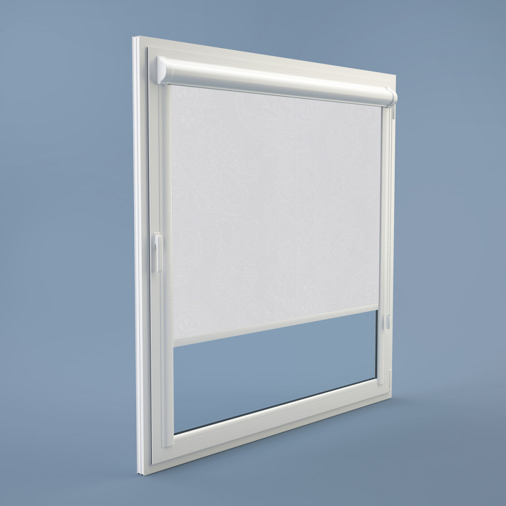 Рулонна штора Rolets Арабеска 2-2018-1050 105x170 см закритого типу Біла Київ - зображення 1