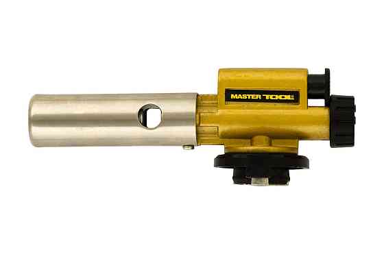 Горелка для газового баллона MASTERTOOL "Огниво" пьезоподжиг/керамическая защита Ø 22 мм/1300°С мета Харків