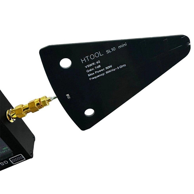 Антенна логопериодическая 50KHz-6GHz 7dB 50W SL10 mini, SMA-female + переходник (10947) Дніпро - зображення 9