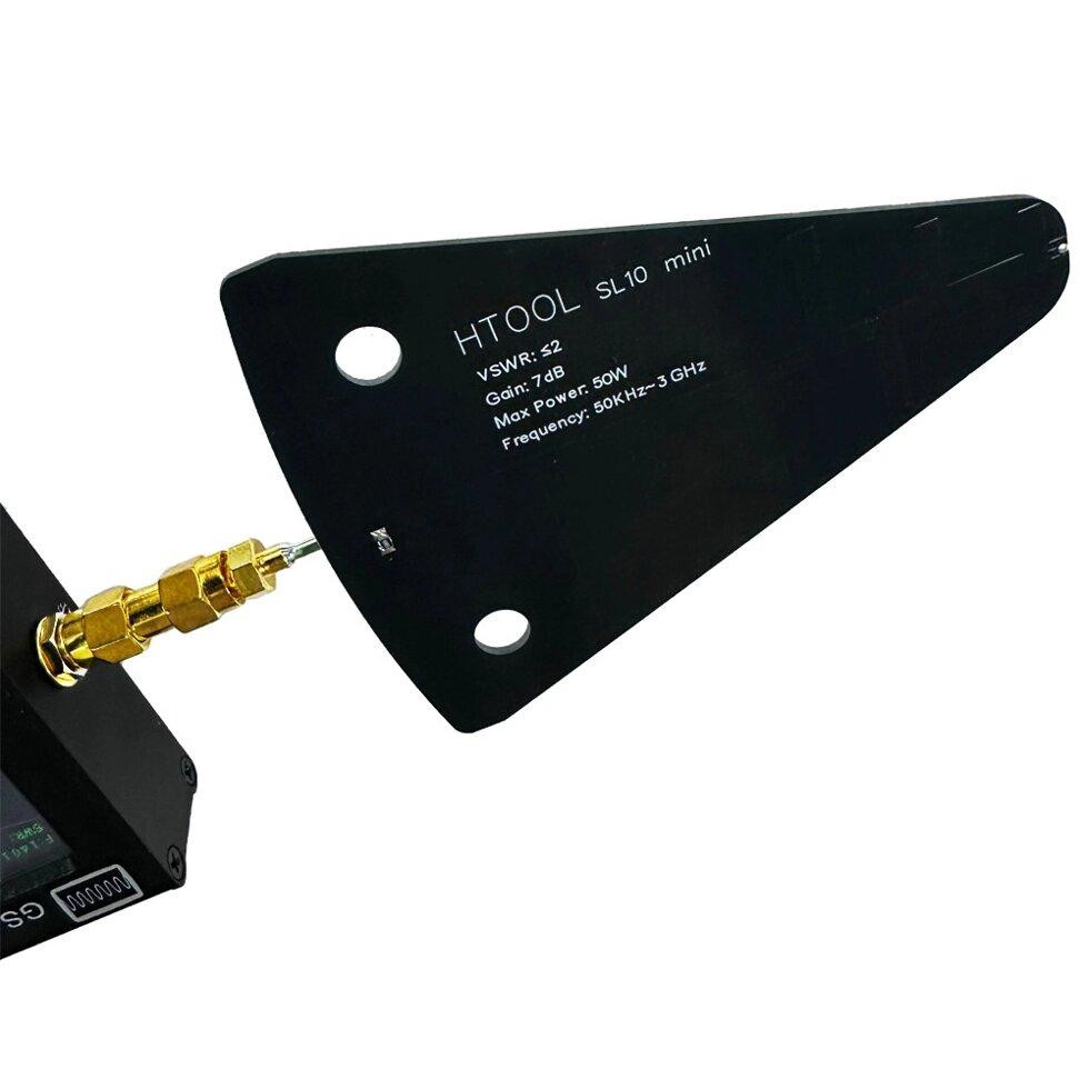 Антенна логопериодическая 50KHz-6GHz 7dB 50W SL10 mini, SMA-female + переходник. Смотрите графики КС Дніпро - зображення 9