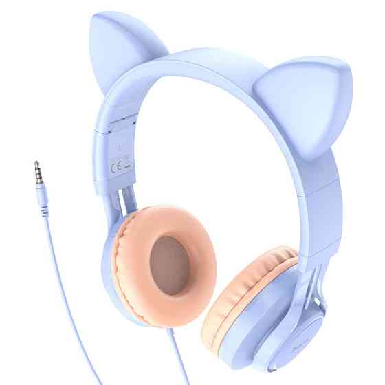 Накладные наушники Hoco W36 Cat ear (3.5mm/1.2m) Херсон