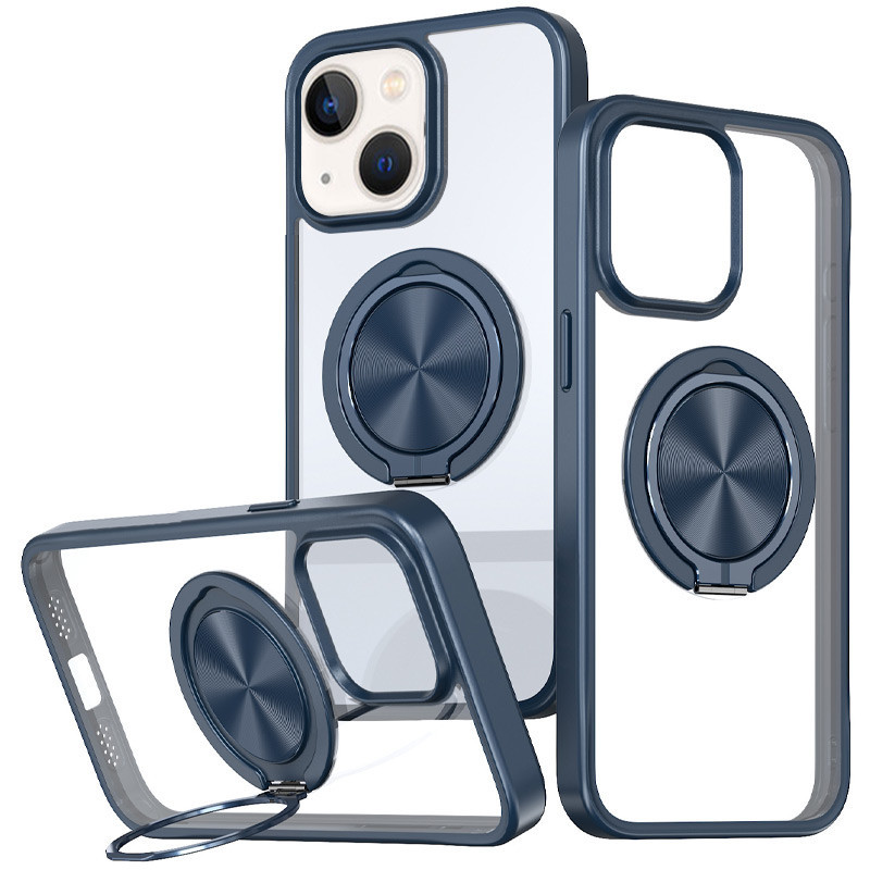 TPU+PC чехол Metal Ring with MagSafe для Apple iPhone 15 (6.1") Херсон - изображение 1