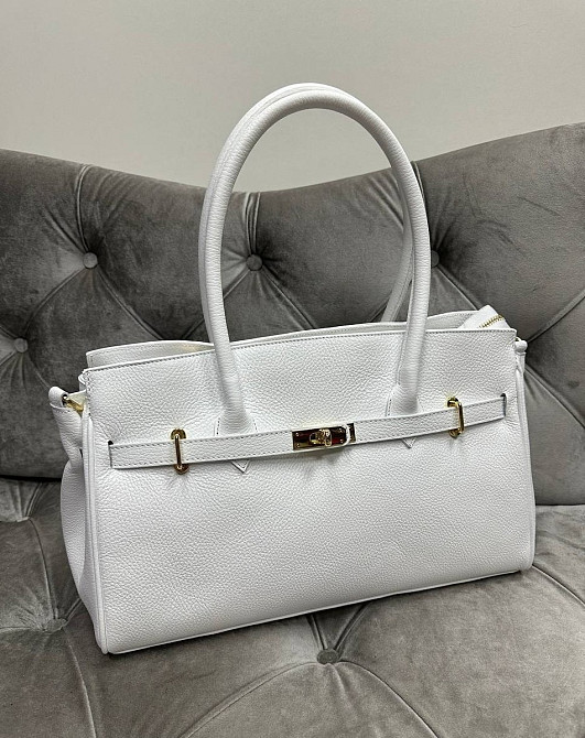 БІла Сумка гермес биркин стиль Hermes Італійська шопер велика TS00439 Киев - изображение 6