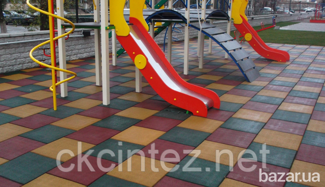 Резиновая плитка для детских и спортивных площадок Киев - изображение 5
