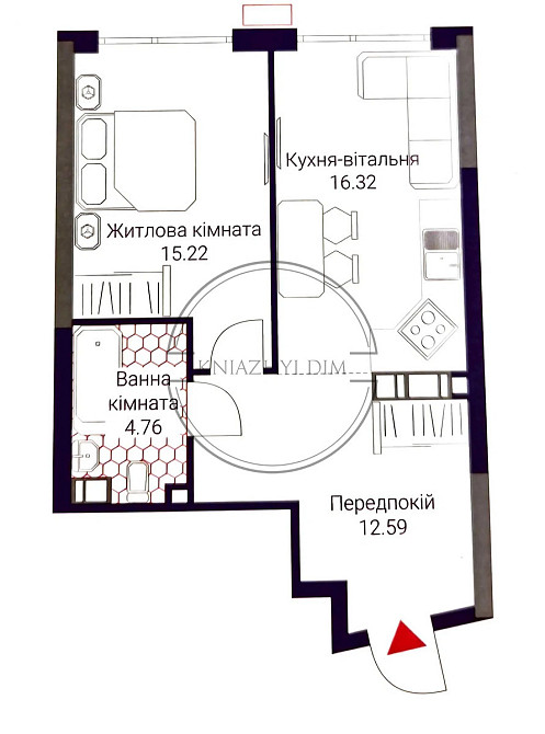 Продам квартиру 1 кімнатну в ЖК Great ( ЖК Грейт). Код: 21146369 Київ - зображення 1