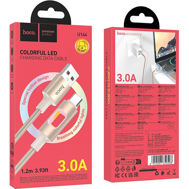 Дата кабель Hoco U144 New USB to Type-C 3A (1.2m) Херсон - изображение 2