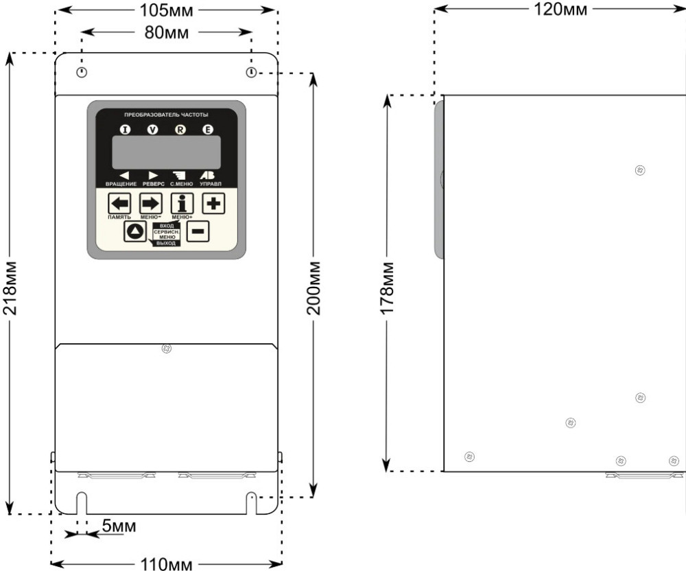 Преобразователь частоты CFM210P – 1,5кВт Дніпро - зображення 12