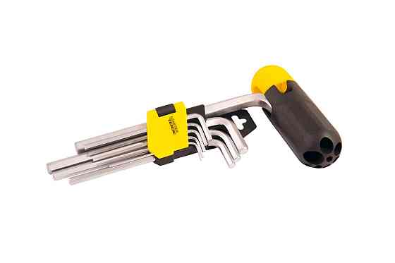 Ключи шестигранные с держателем MASTERTOOL Long Arm CrV 1,5-10 мм 74-172 мм набор 9 шт 75-0958 Харьков