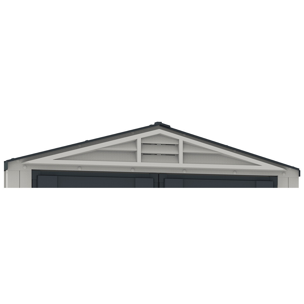 Сарай пластиковый YardMate 171x171x210 см темно-серый Киев - изображение 2