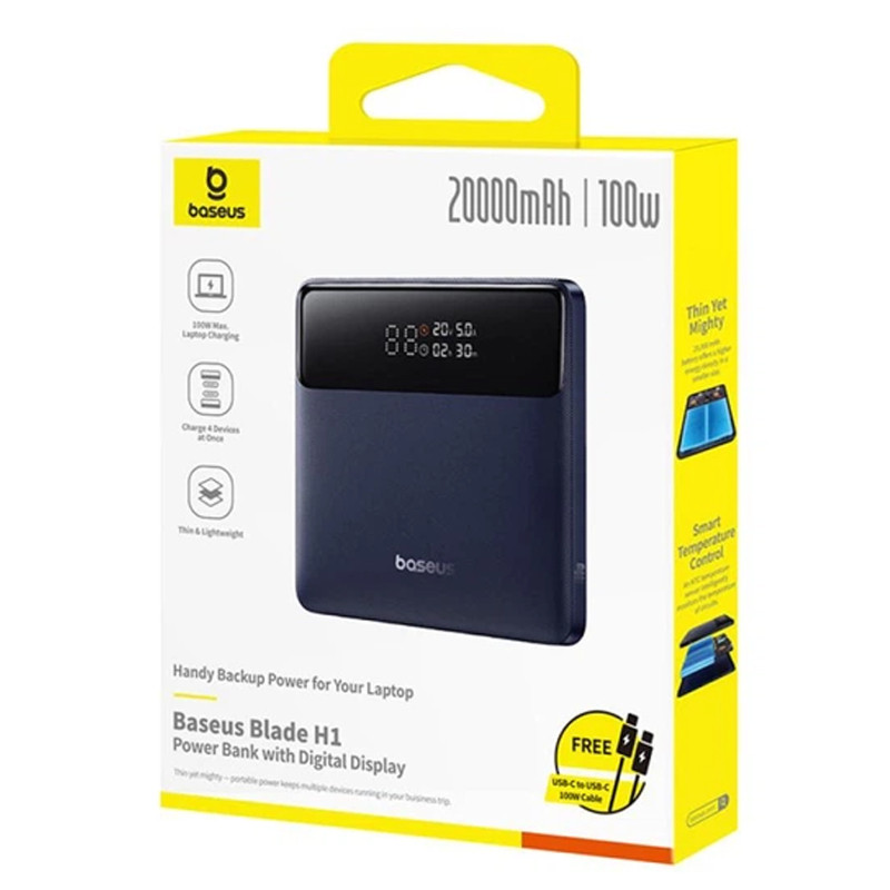 Портативное ЗУ Power Bank Baseus H1 PD100W 20000 mAh (PPBLD100HD) Херсон - зображення 4