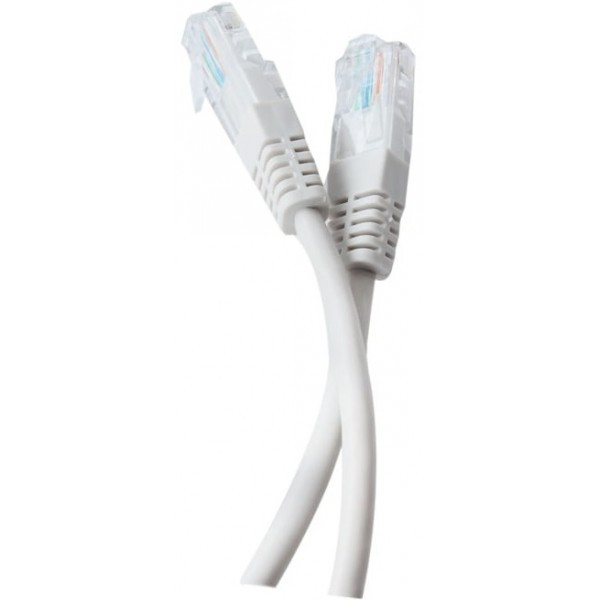 Патч-корд Tecro UTP-RJ45-0100 RJ45 Cat.5e 1m Сірий (Код товару:34281) Харків - зображення 1