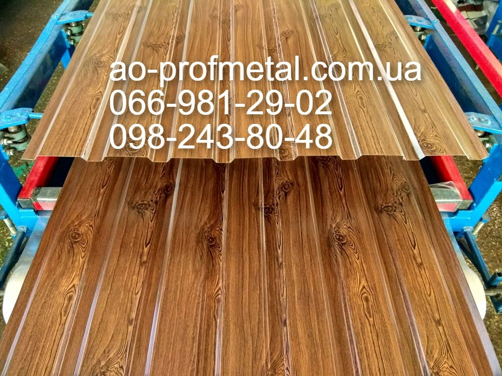 Декоративный профлист под Ольху 3D. Київ - зображення 1