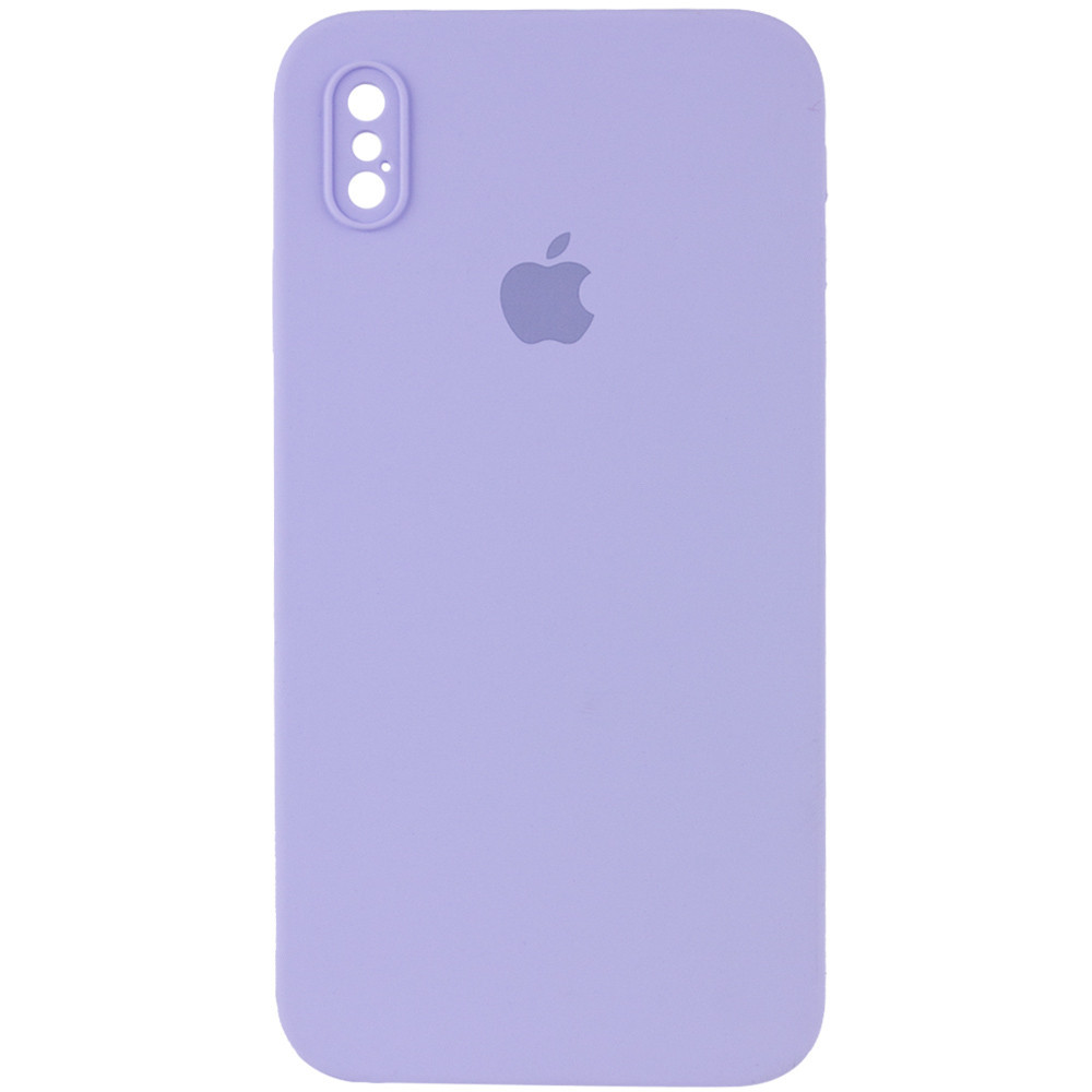 Чехол Silicone Case Square Full Camera Protective (AA) для Apple iPhone X / XS (5.8") Херсон - зображення 1