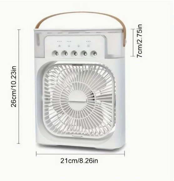 Переносний вентилятор-зволожувач із 3 швидкостями Київ - зображення 2