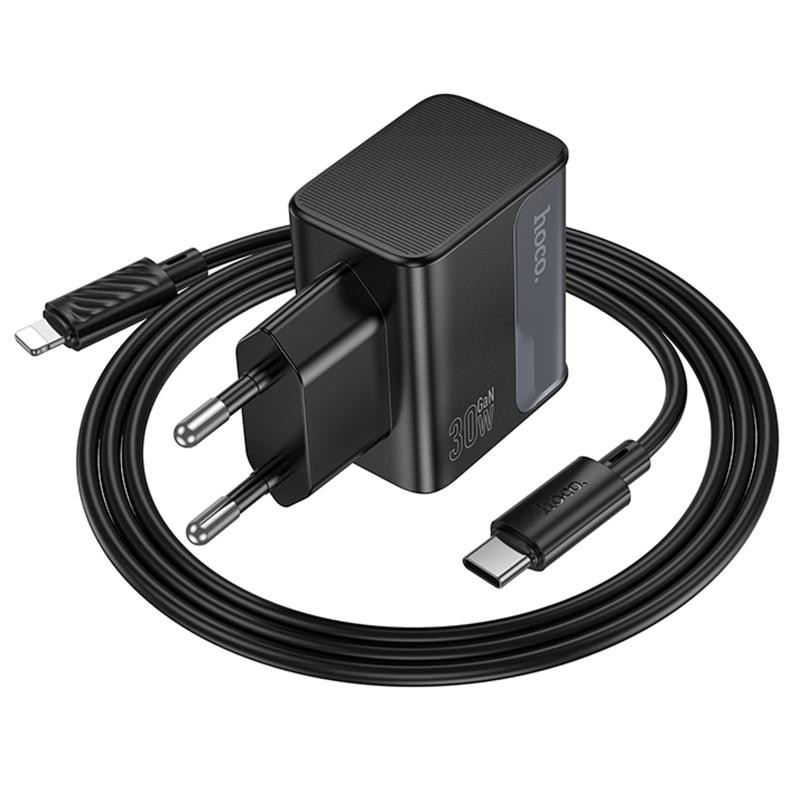 СЗУ Hoco CS73A Star Speed PD30W+QC3.0 (1USB-A/1C) + кабель Type-C to Lightning Херсон - изображение 4
