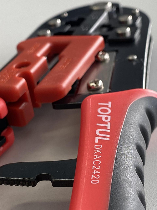 Клещи для обжима и зачистки проводов (RJ11/RJ12/RJ45) трещоточные TOPTUL DKAC2420 Харків - зображення 4