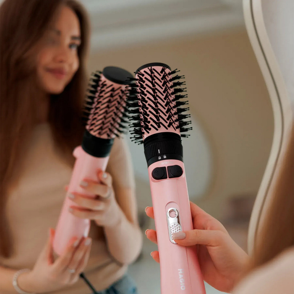 Фен-щетка Magio MG-726 1300 Вт розовый Киев - изображение 9