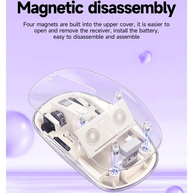 Мышь беспроводная Hoco GM29 Mysterios Bluetooth + 2.4G Херсон - зображення 4