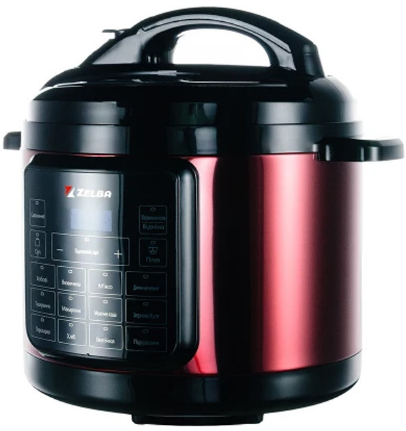 Мультиварка-скороварка ZELBA DPC-905.16 900 Вт красная Київ - зображення 1