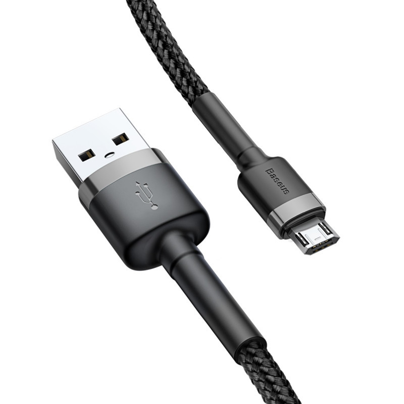 Дата кабель Baseus Cafule MicroUSB Cable 2.4A (1m) (CAMKLF-B) Херсон - зображення 2