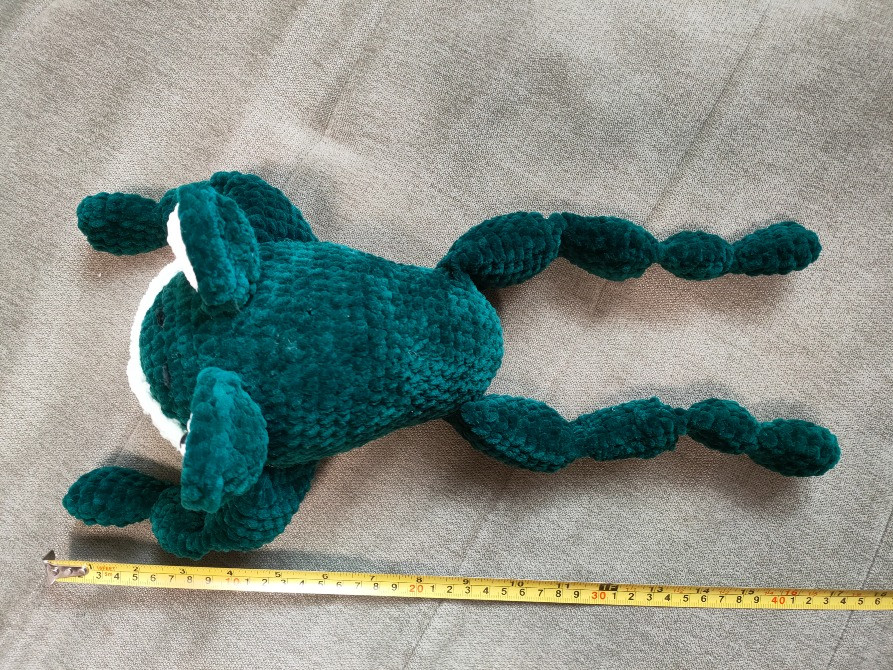 Жабка Жабеня іграшка в'язана ручна робота Нововолинськ - зображення 2
