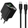 СЗУ Hoco CS83A Excellent with digital display PD20W+QC3.0 (1USB-A/1C) + кабель Type-C to Lightning Херсон