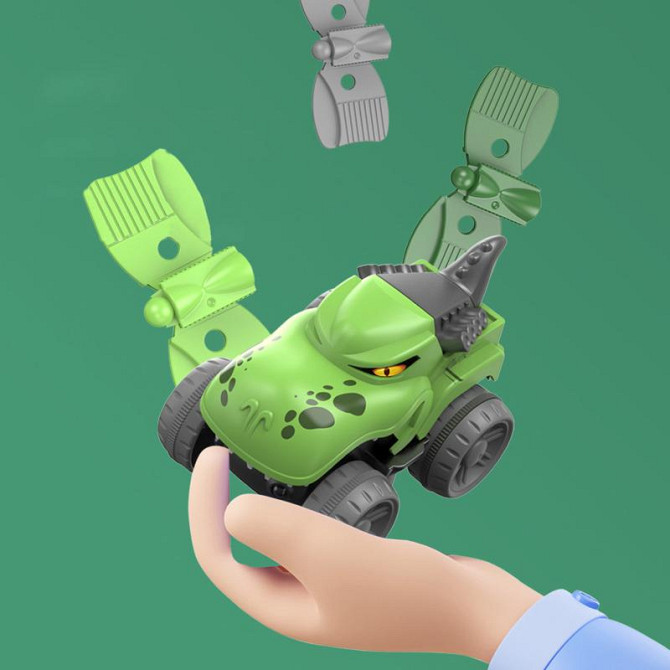 Интерактивный трек с инерционной машинкой SHT 5510-6 Dino Trak (138pcs/1CAR) Херсон - зображення 2