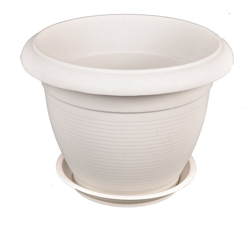 Горшок цветочный ГОСПОДАР "РИМ" Ø8 см белый 92-8017 Харьков - изображение 1