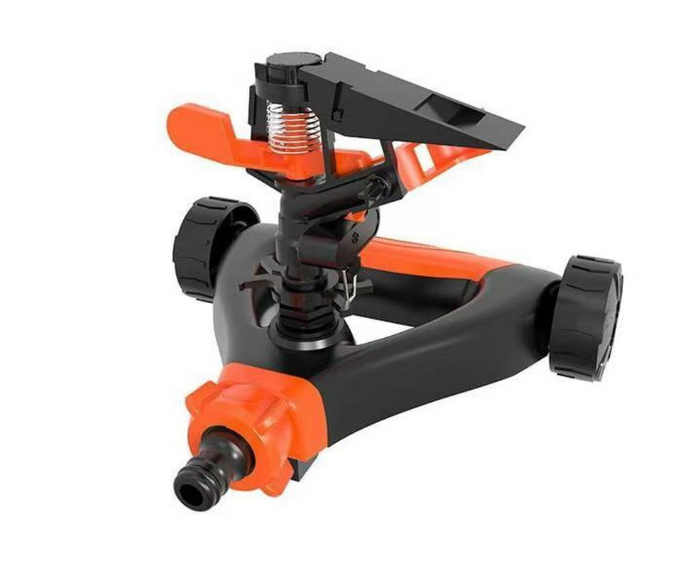 Ороситель для полива MASTERTOOL импульсный ½" 3 режима 12 м 310 м² на колесиках 92-9363 Харьков - изображение 1