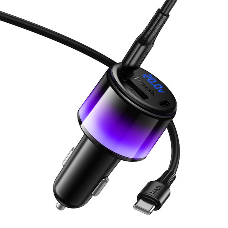АЗУ Hoco Z69A Vivido PD37W+QC3.0 (1USB-A/2C) + кабель Type-C to Type-C Херсон - зображення 4