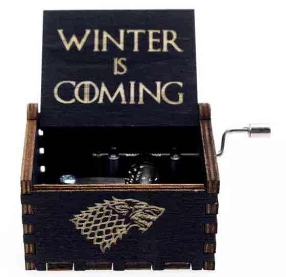 Музична скринька вінтажна Гра Престолів Winter Coming 5326 чорна Київ