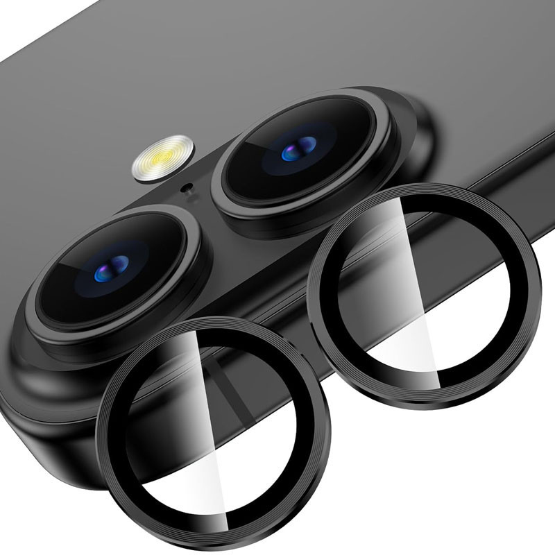 Защитное стекло Metal Classic на камеру (в упак.) для Apple iPhone 16 (6.1") / 16 Plus (6.7") Херсон - зображення 5