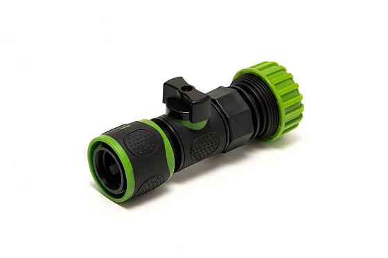 Коннектор быстросъемный MASTERTOOL с вентилем для шланга ¾" 92-9374 Харьков