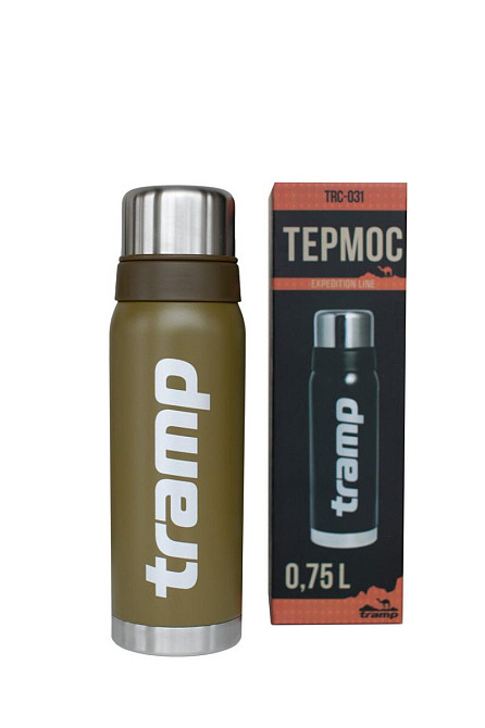 Термос питної Tramp Expedition Line TRC-031-olive 0.75 л оливковий Київ - зображення 1