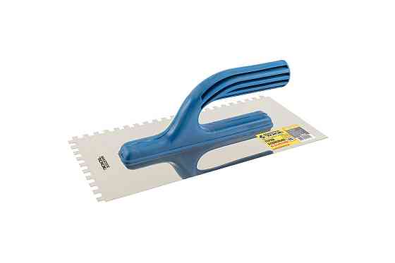 Тёрка нержавеющая с пластиковой ручкой зубчатая MASTERTOOL 125х270 мм зуб 6х6 мм 08-2826 Харьков