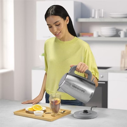 Электрочайник Braun WK 1500 GY 1.7 л серебристый Київ - зображення 8