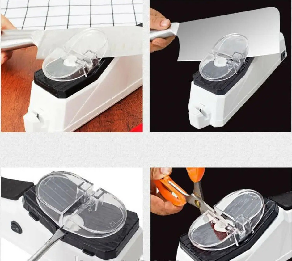 Точилка Електрична для ножів та ножиць Electric Knife Sharpener Косів - зображення 3