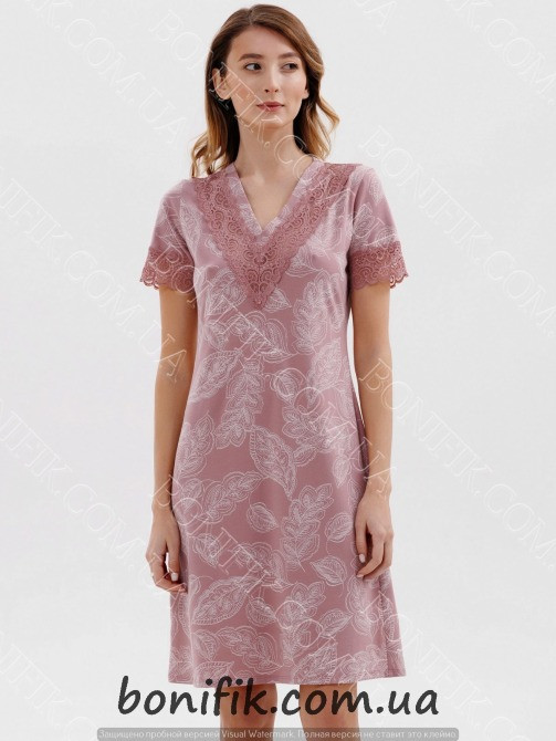 Женская ночная сорочка с коротким рукавом "Petaline" (16531) (арт. 1174) Кривий Ріг - зображення 4