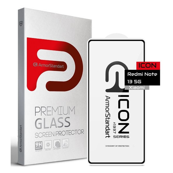 Захисне скло ArmorStandart Icon для Xiaomi Redmi Note 13 5G Black (ARM71876) (Код товару:40695) Харків - зображення 1