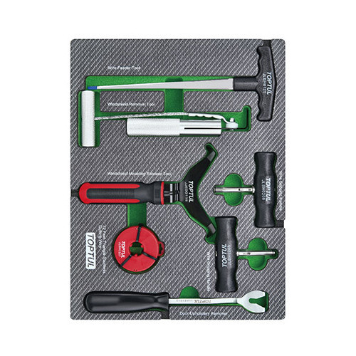 Набор для демонтажа стекол 7 ед. (в ложементе, тип B) TOPTUL GEB0708 Харьков - изображение 1