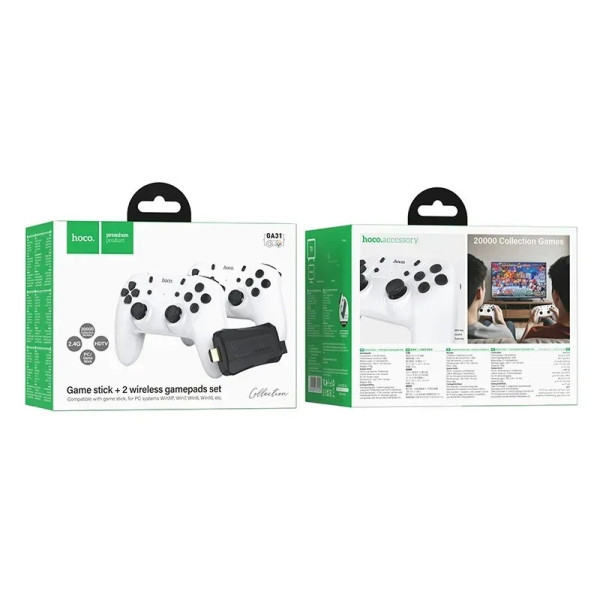 Геймпад Hoco GA31 TV-PC Game Stick с 2 бездротових джойстика та 20000 ігор Харьков - изображение 2