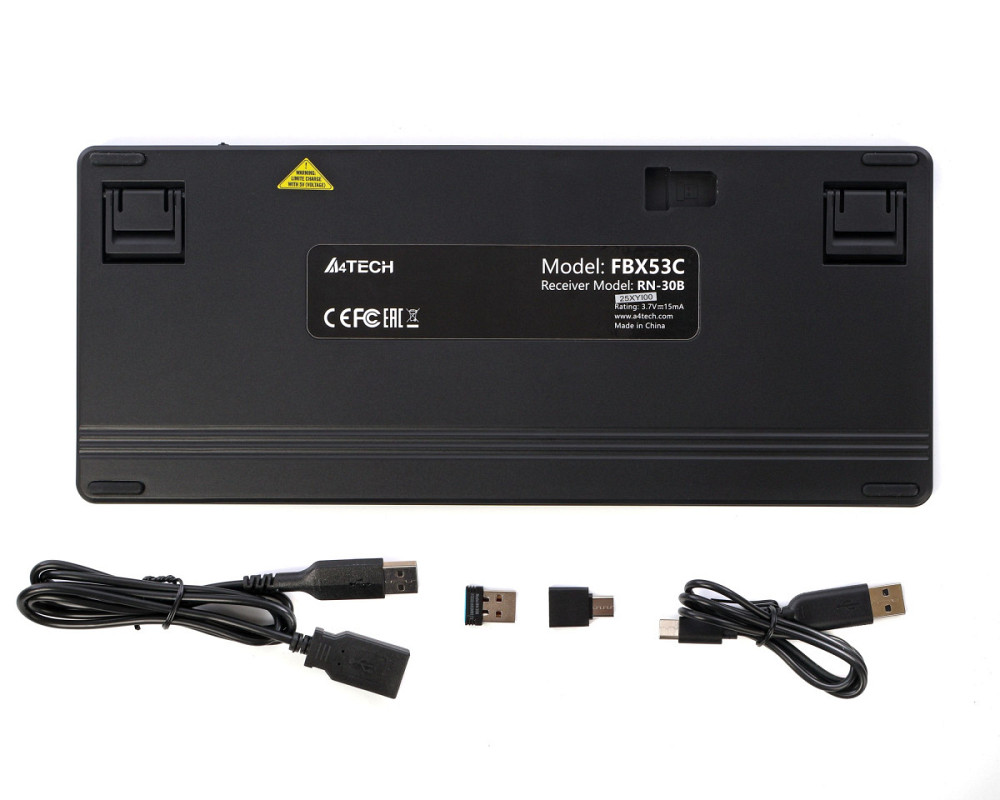 Клавиатура беспроводная A4Tech Fstyler FBX53C(Black) черная Київ - зображення 6
