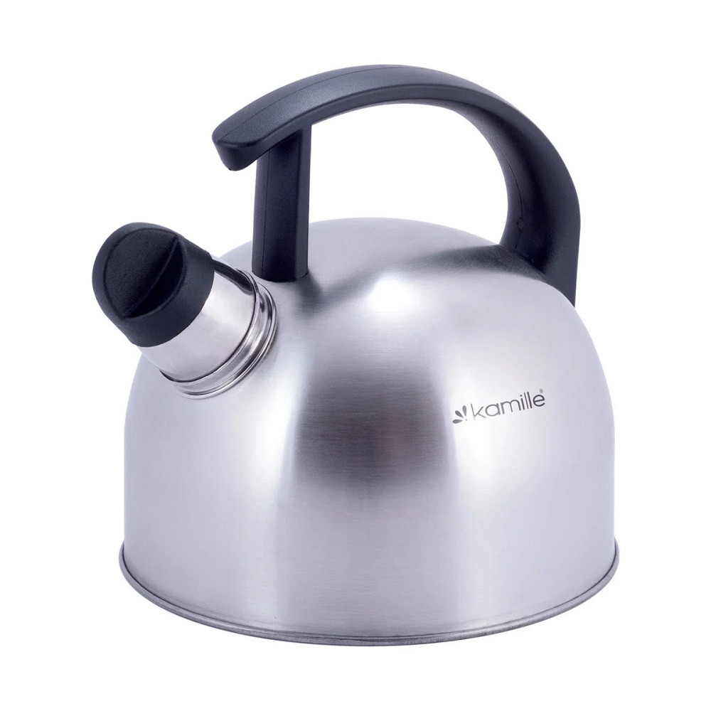 Чайник Kamille из нержавеющей стали со свистком 1,5 л Одеса - зображення 1