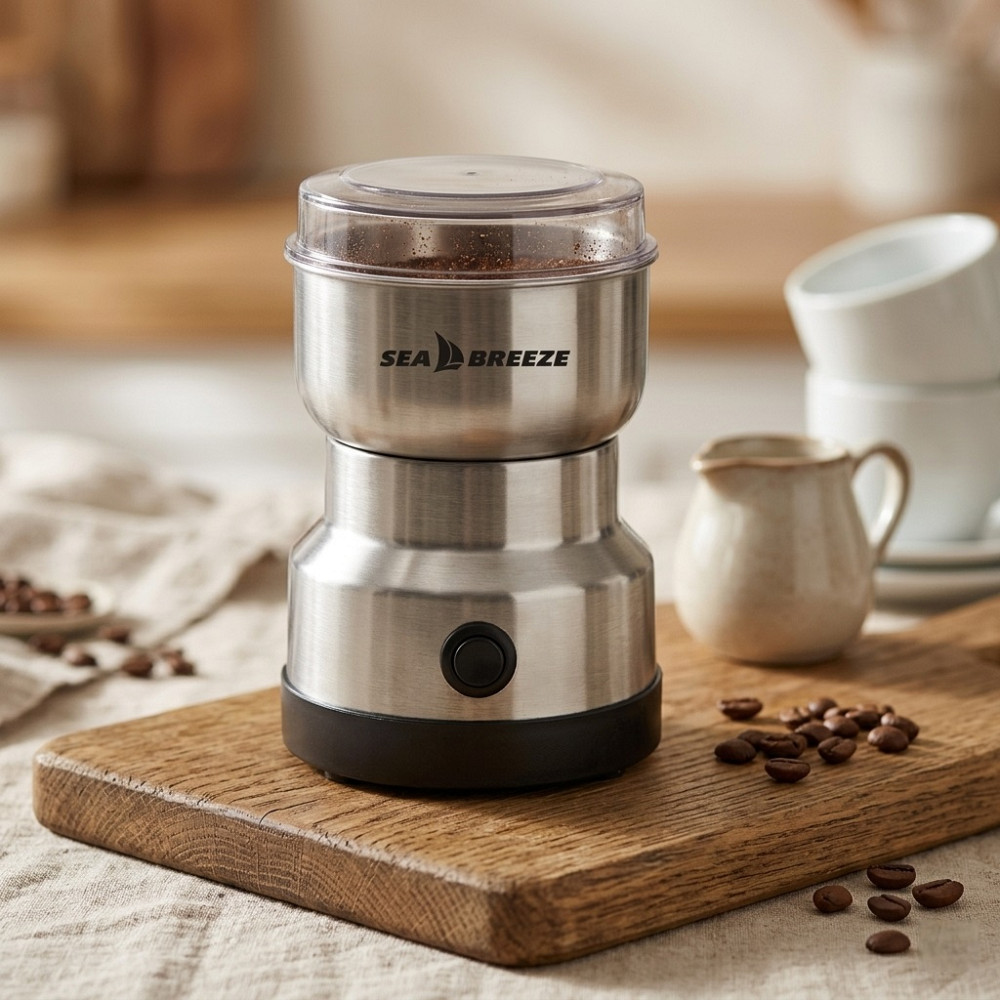 Кофемолка Sea Breeze SB-0601 350 Вт серебристая Киев - изображение 1