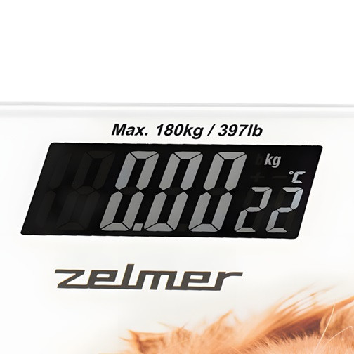Весы напольные ZELMER ZBS1010 180 кг белые Київ - зображення 8